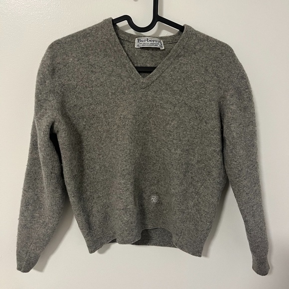Burberry Other - Burberry Vintage Wool V-Neck Sweater | Kids 4Y (Fits XXS-XS Adult)